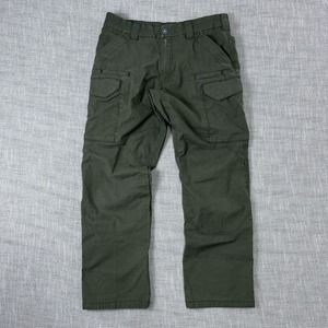 Men's Olive Cargo Pants - Durable Utility Style
